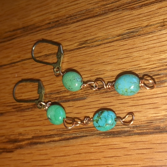 Jewelry - Handmade Dangle Copper Earrings